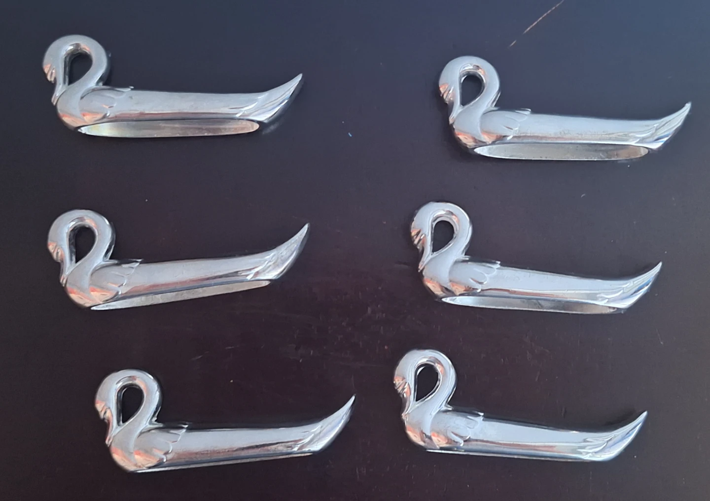 Vintage Set of 6 Silverplated Cutlery Rests - photo 3