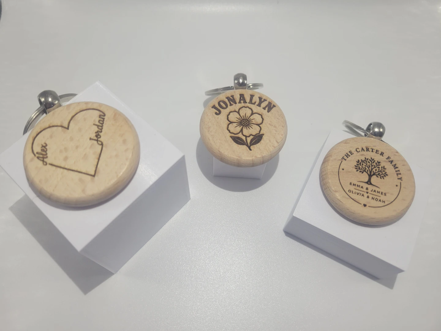 Wooden Keychains with Cusom Engraving