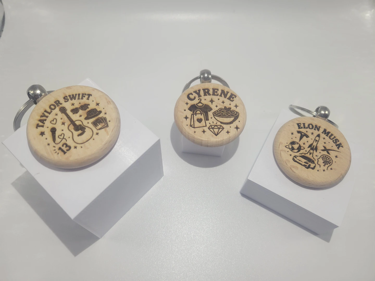 Wooden Keychains with Cusom Engraving - photo 2