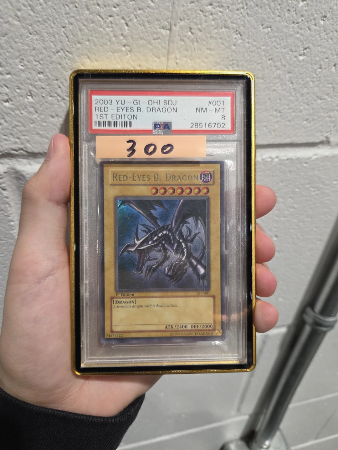 Psa 8 - 1st edition SDJ Red eyes black dragon