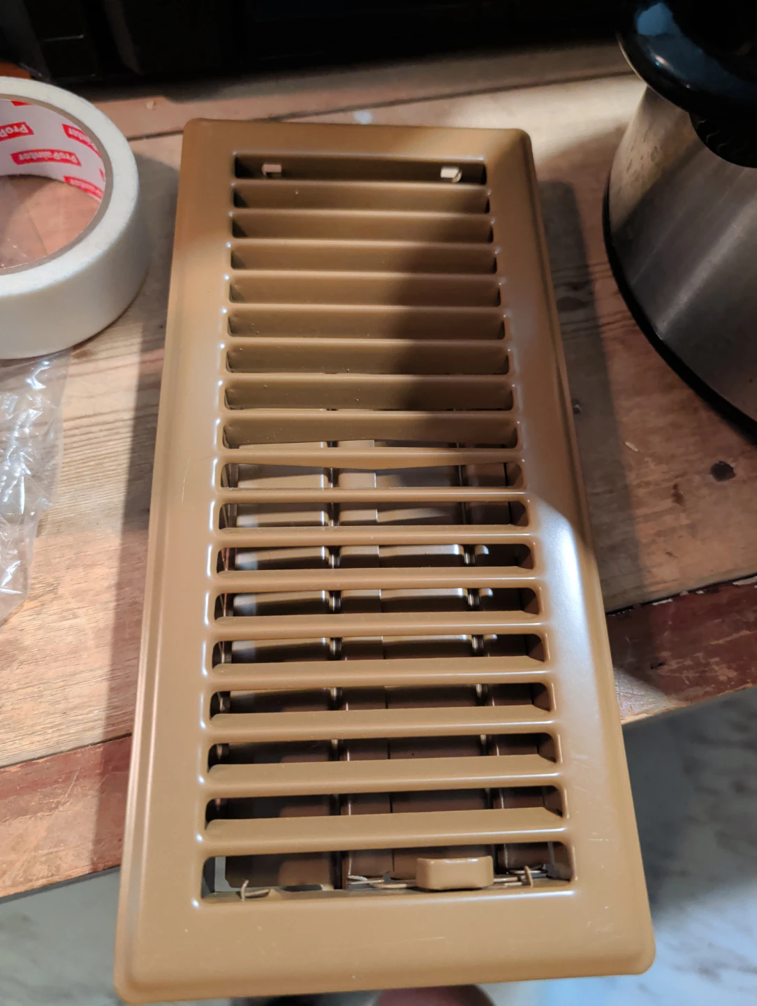 Tan Floor Vent Register