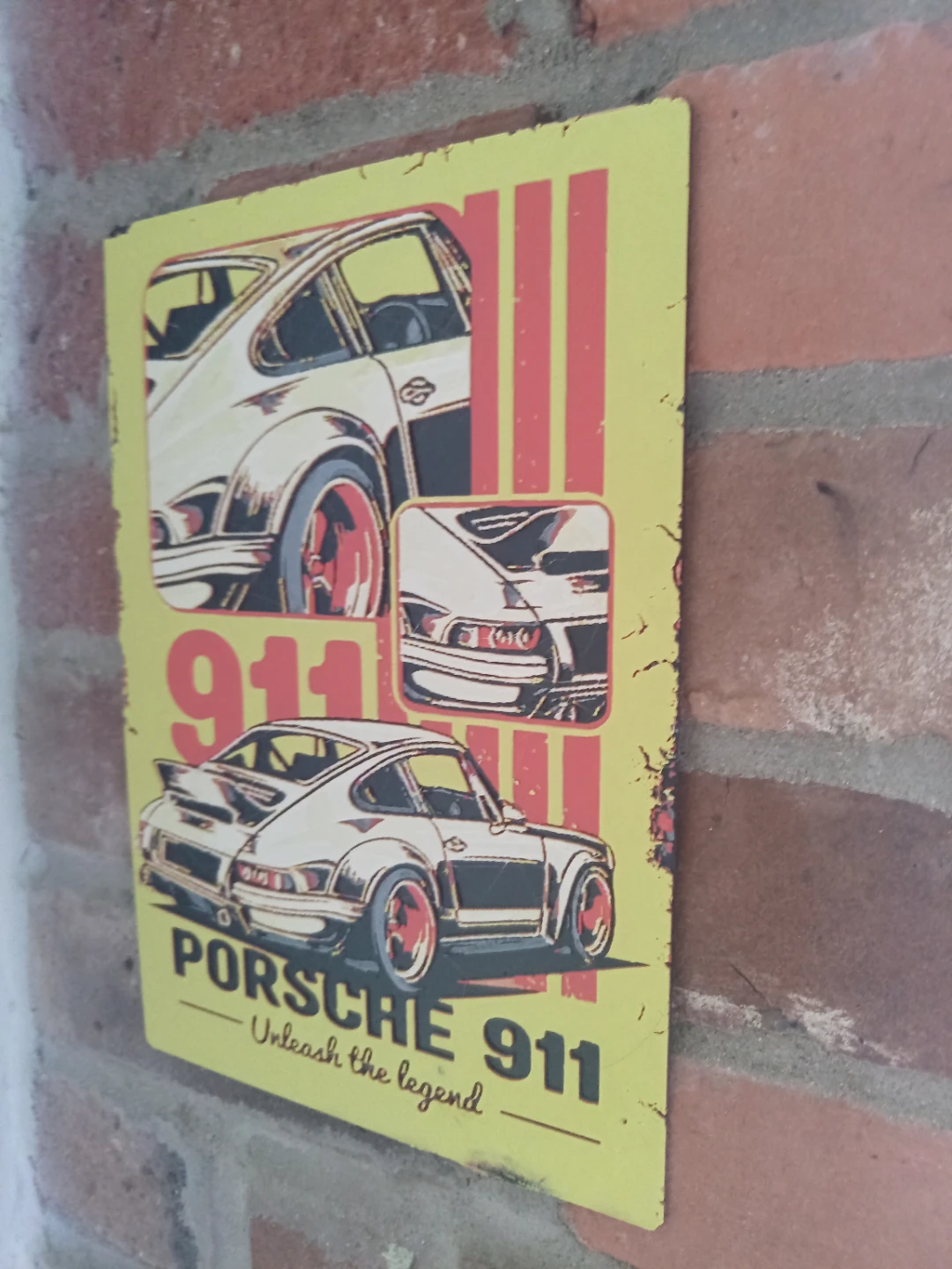 Porsche 911 Metal looking Sign - photo 2