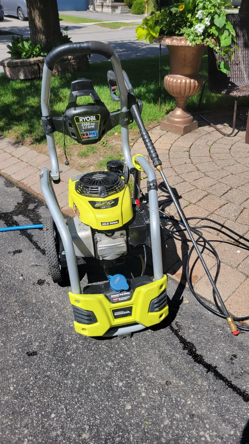 HONDA GCV190 RYOBI 3100PSI, 2.5GPM works like new