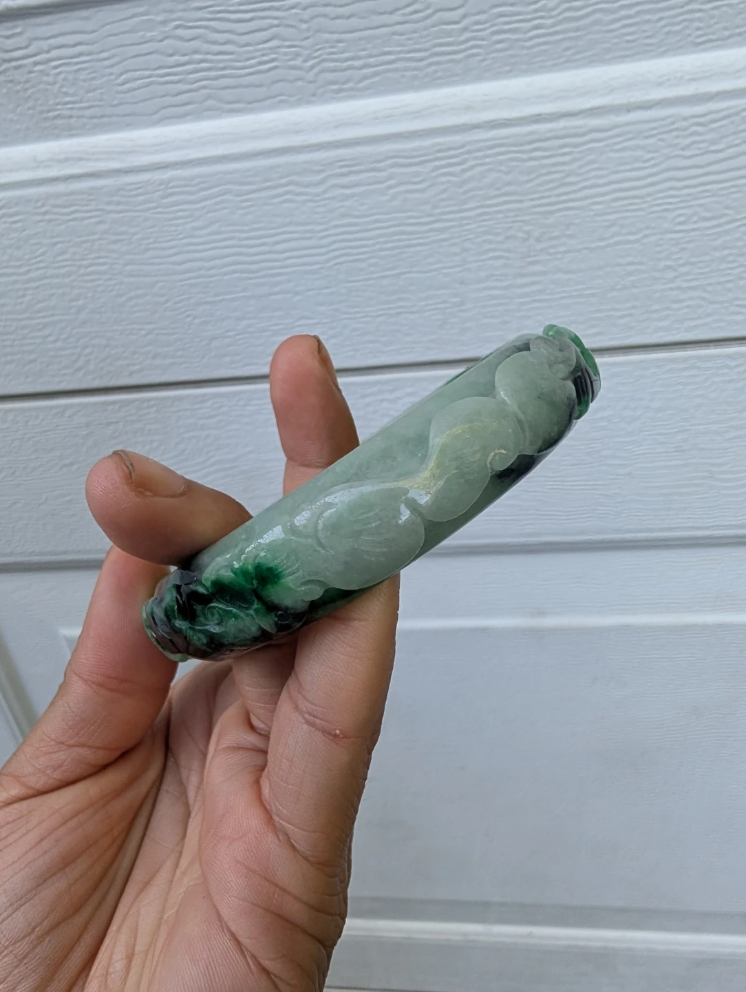 ⚽Carved Jade Bangle Bracelet