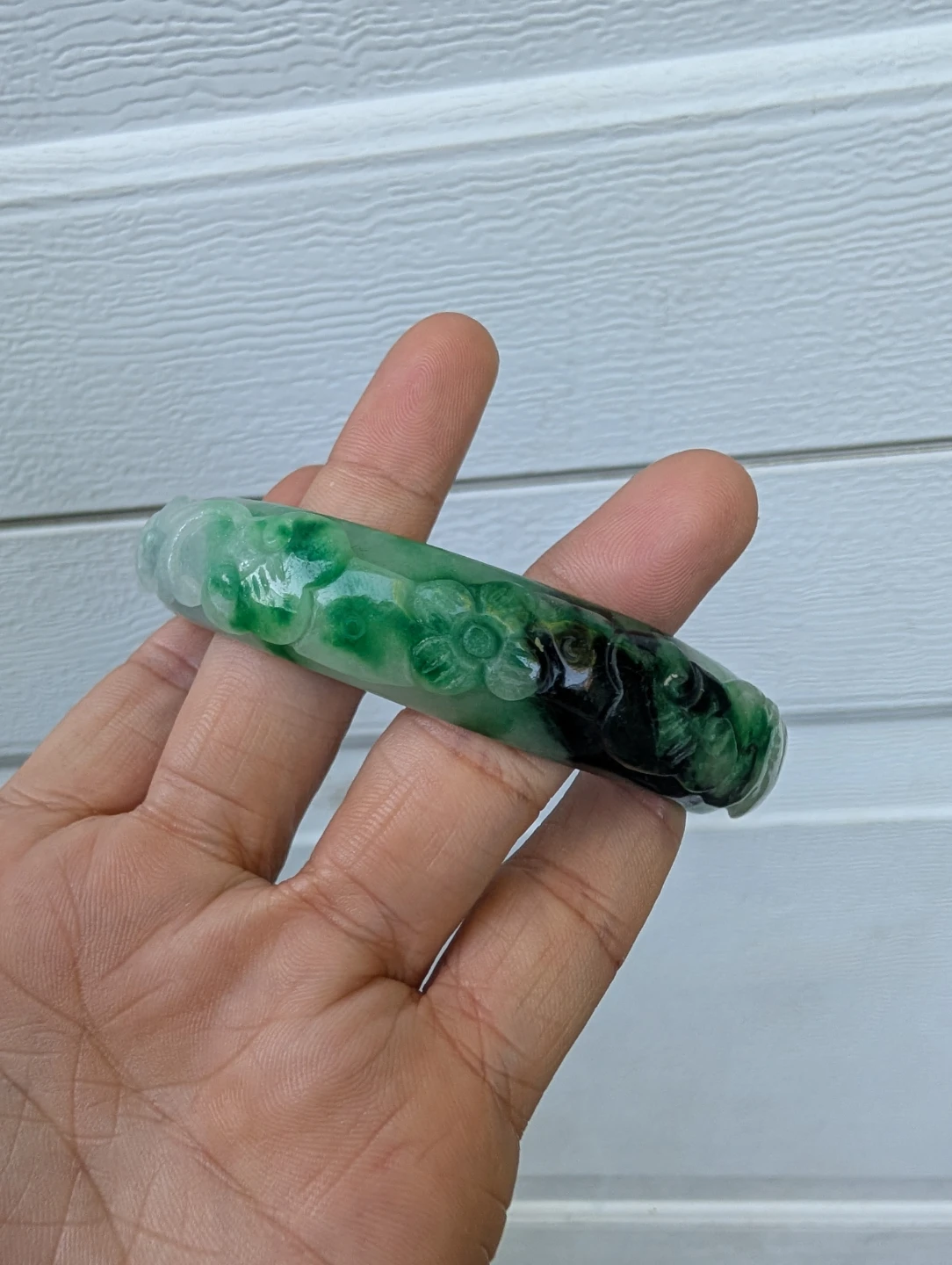 ⚽Carved Jade Bangle Bracelet - photo 2