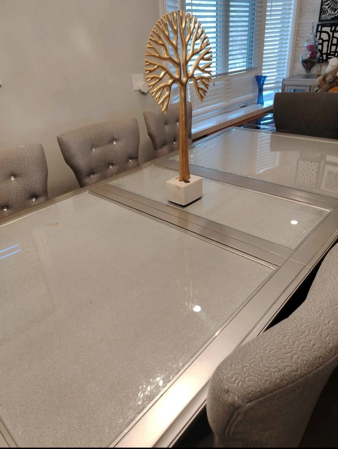 Dining Table and Chairs Set with Glass Top - photo 4