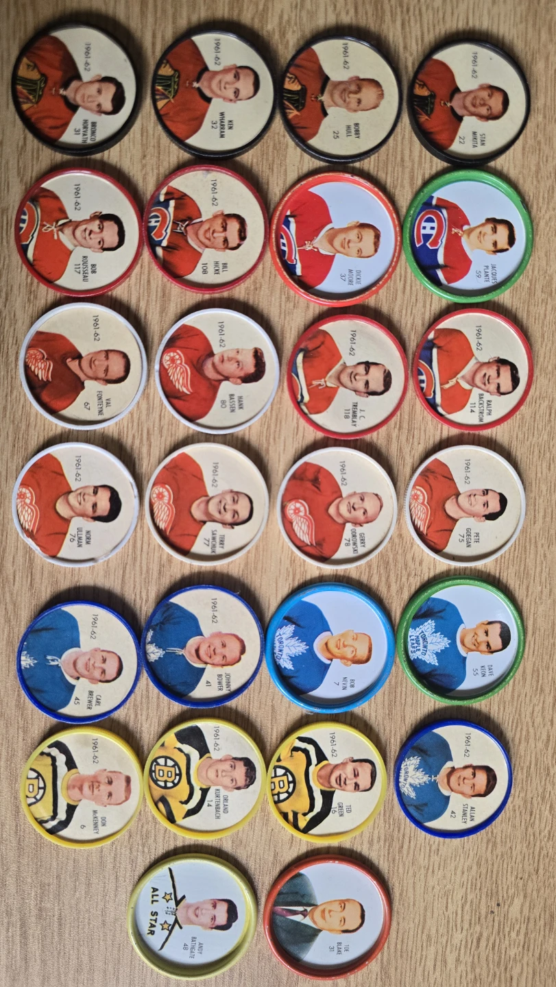 1961-62 Hockey Coins (Set of 24)