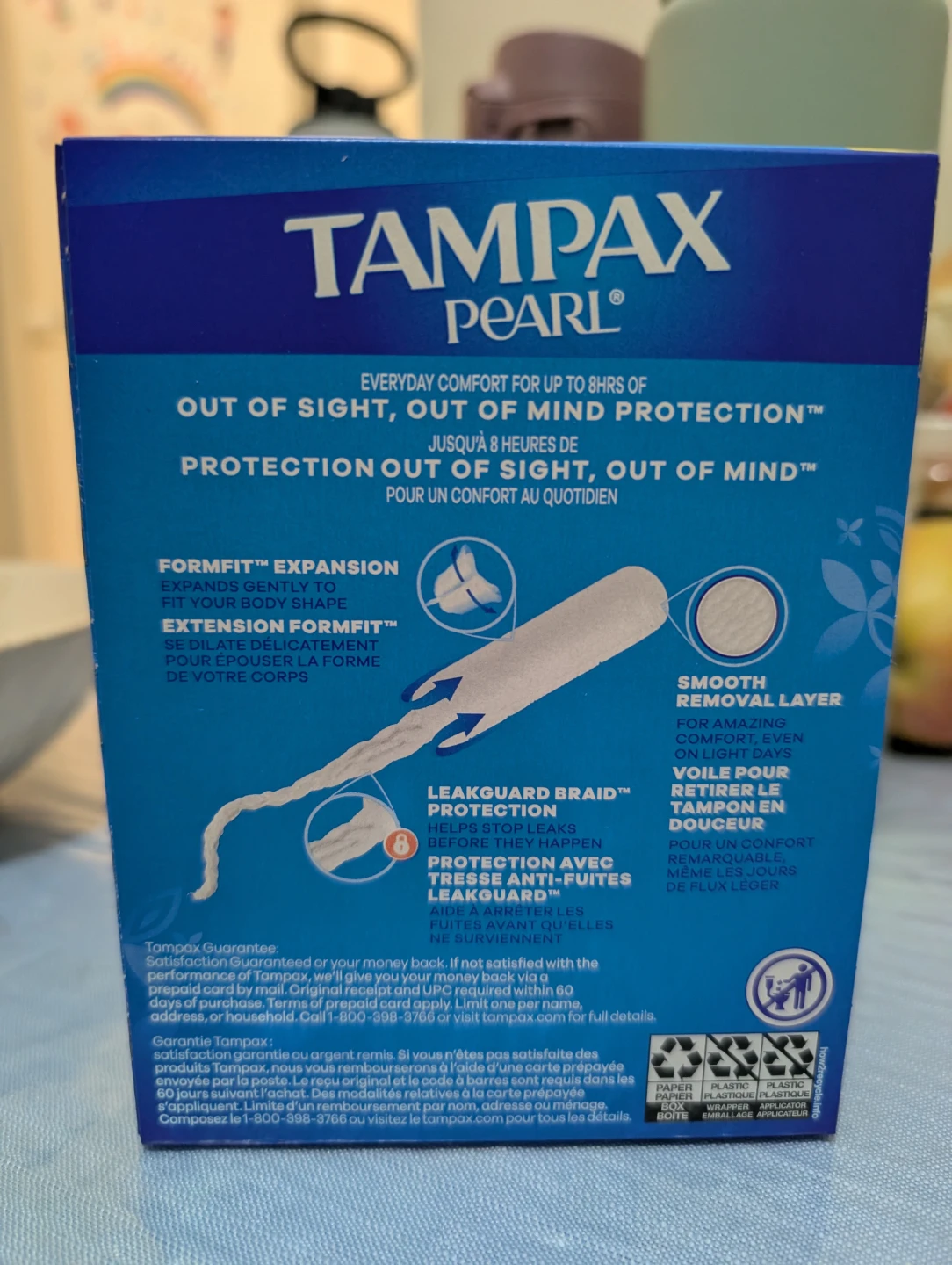 Tampax Pearl Regular Absorbency Tampons - 18 count - photo 2