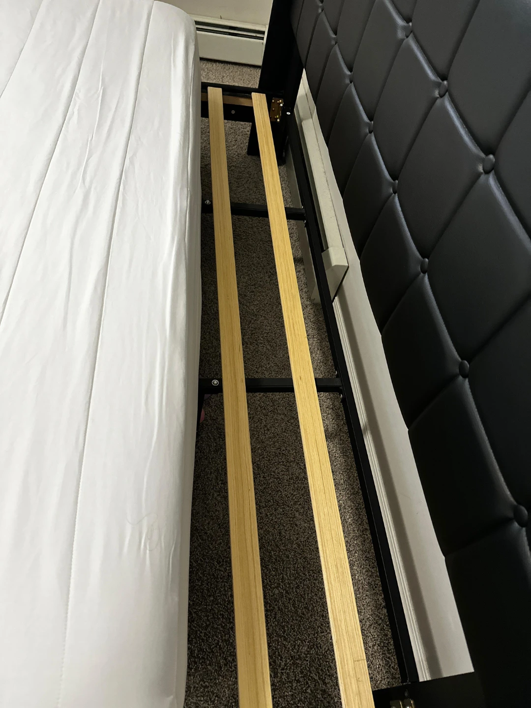 King size bed - Headboard Bed Frame +  Mattress