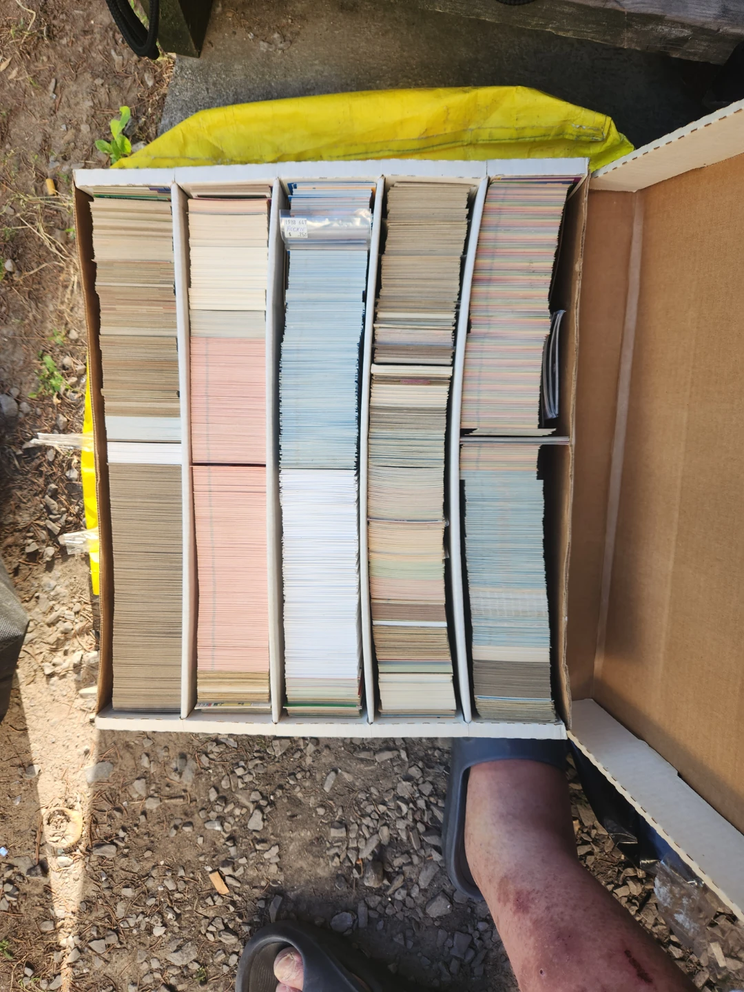 baseball and hockey cards, years all between 60 to 91