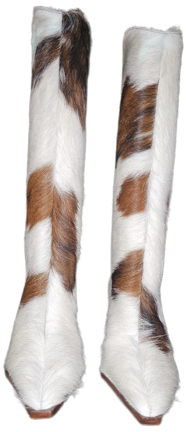 Schutz "Mara Wild" Cowhide Knee-High Boots Size 6.5B ⚽️ - photo 2