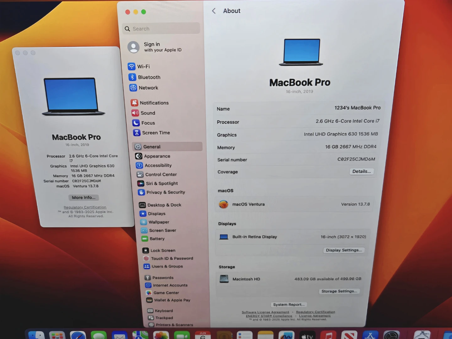 Apple MacBook Pro 16-inch 2019 i7 16GB 512SSD - photo 3