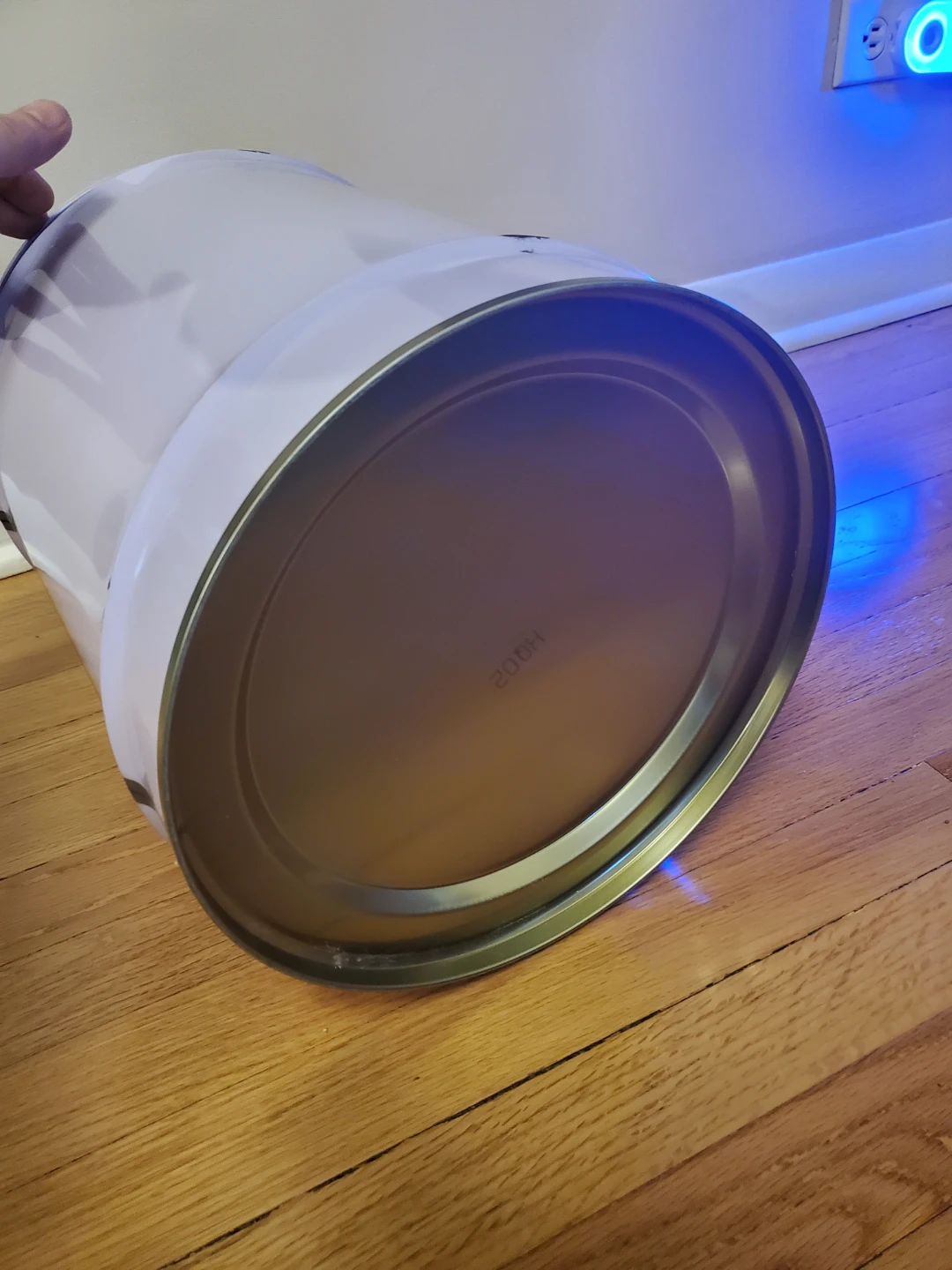 Light Purple Metal Trash Can - photo 5