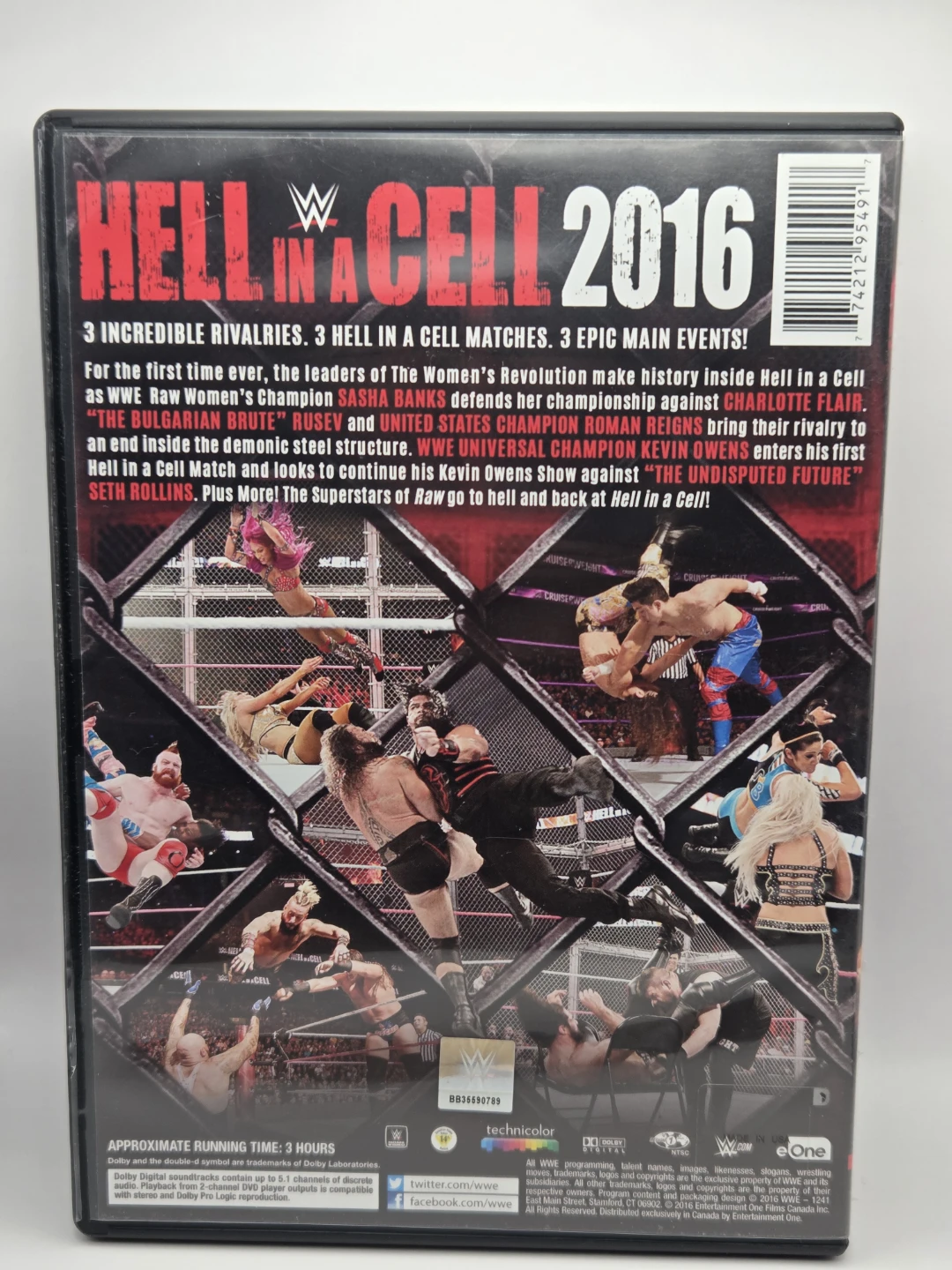 WWE Hell in a Cell 2016 DVD - photo 3