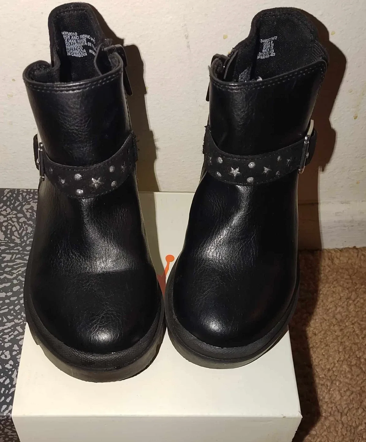 Black Star Combat Boots Toddler Size 8 - photo 3