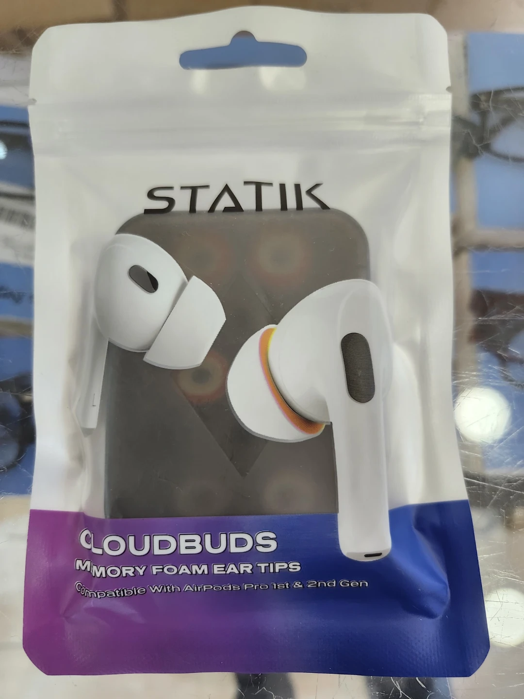 STATIK CloudBuds Memory Foam Ear Tips for Airpods Pro