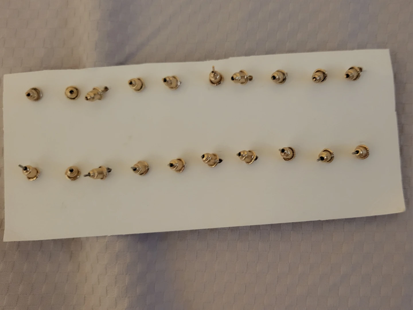 Set of 10 Pairs Gold-Tone Stud Earrings - photo 2