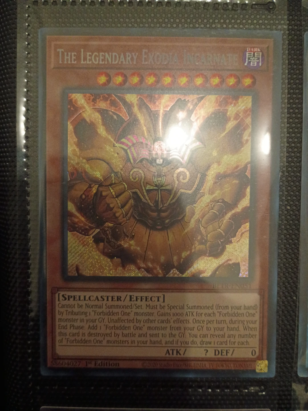 Yu-Gi-Oh! The Legendary Exodia Incarnate Card BLER-EN051 1st ⚽