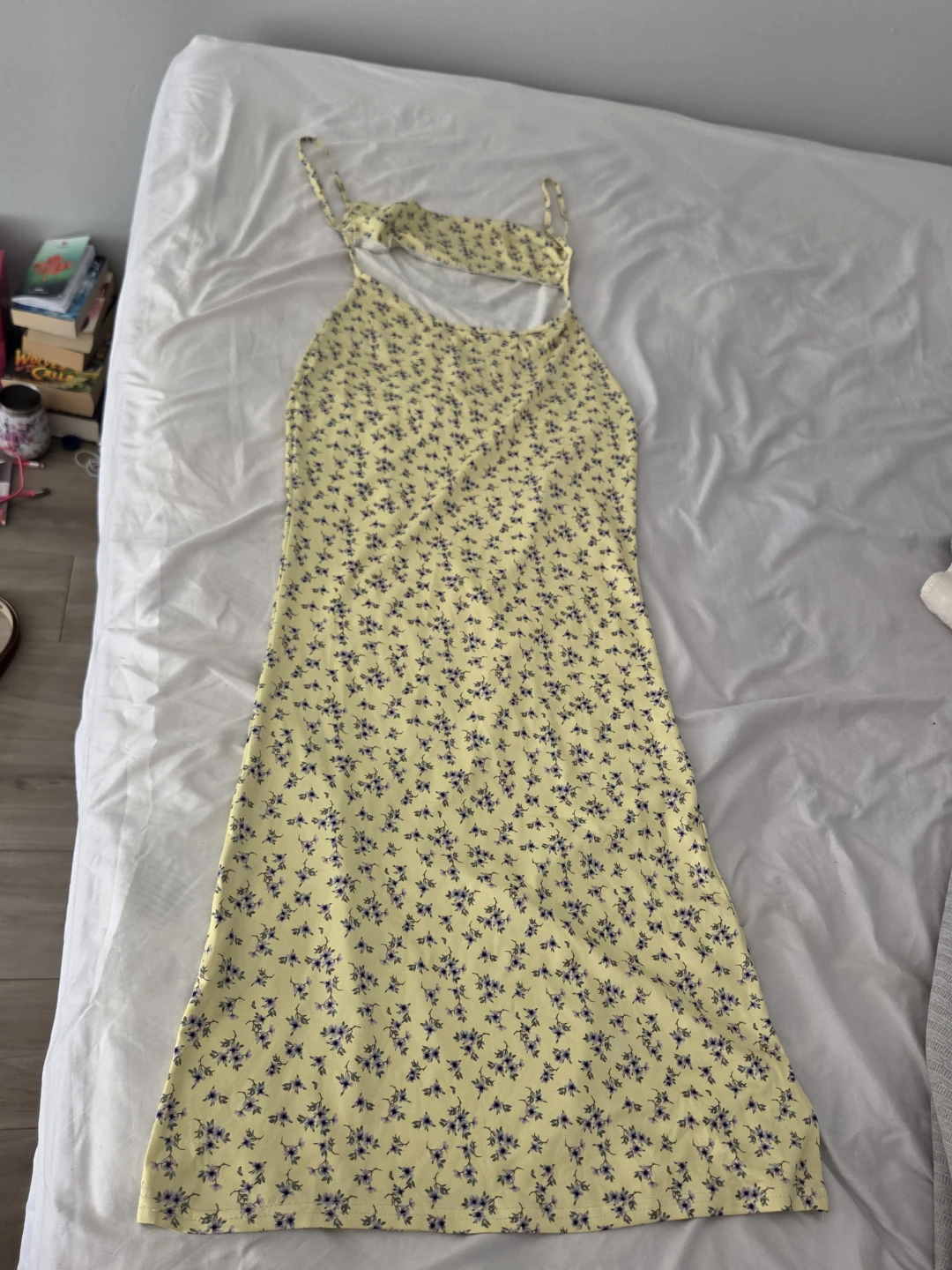 Yellow Floral Midi Dress - photo 2
