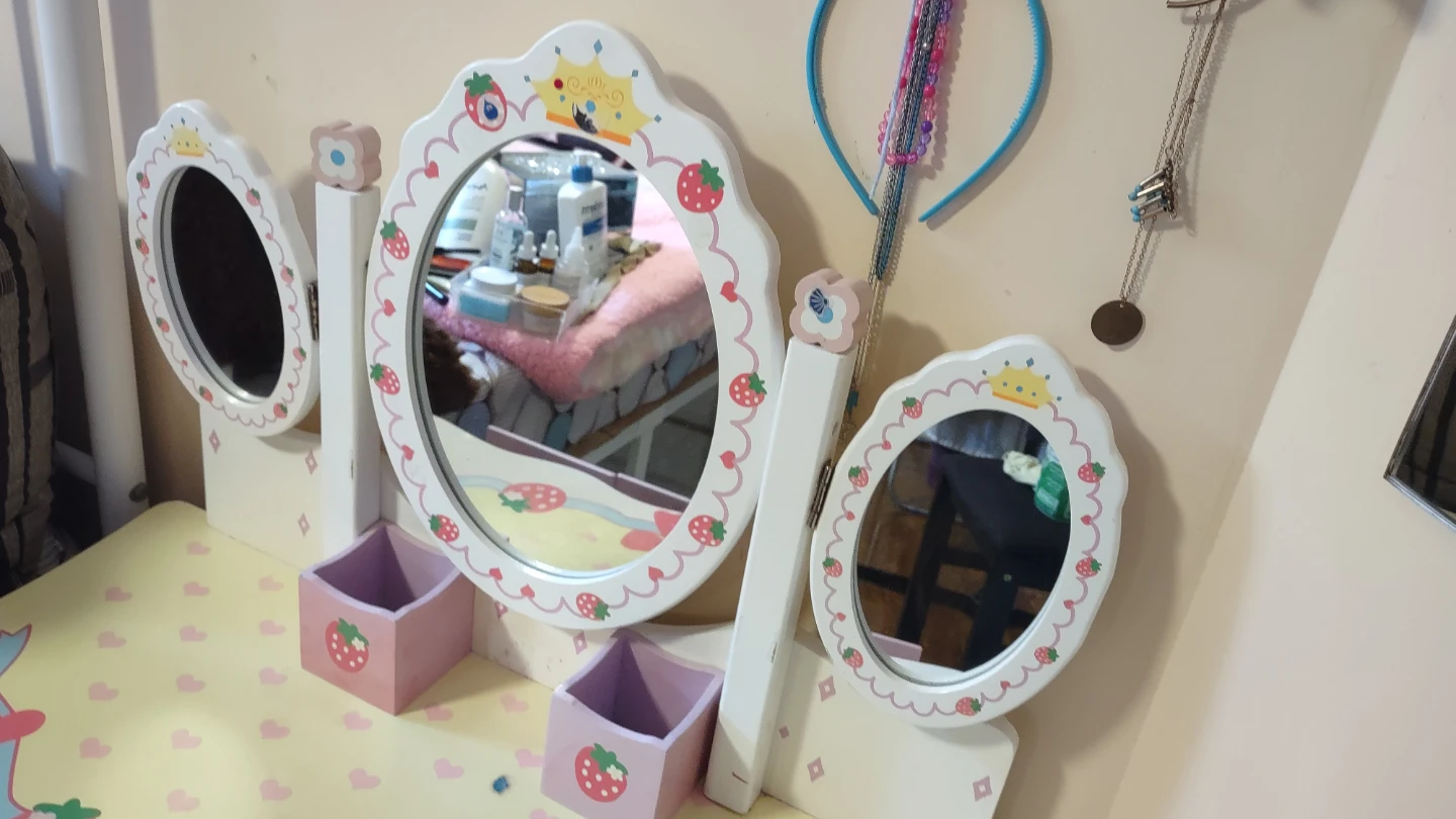Vanity with chair