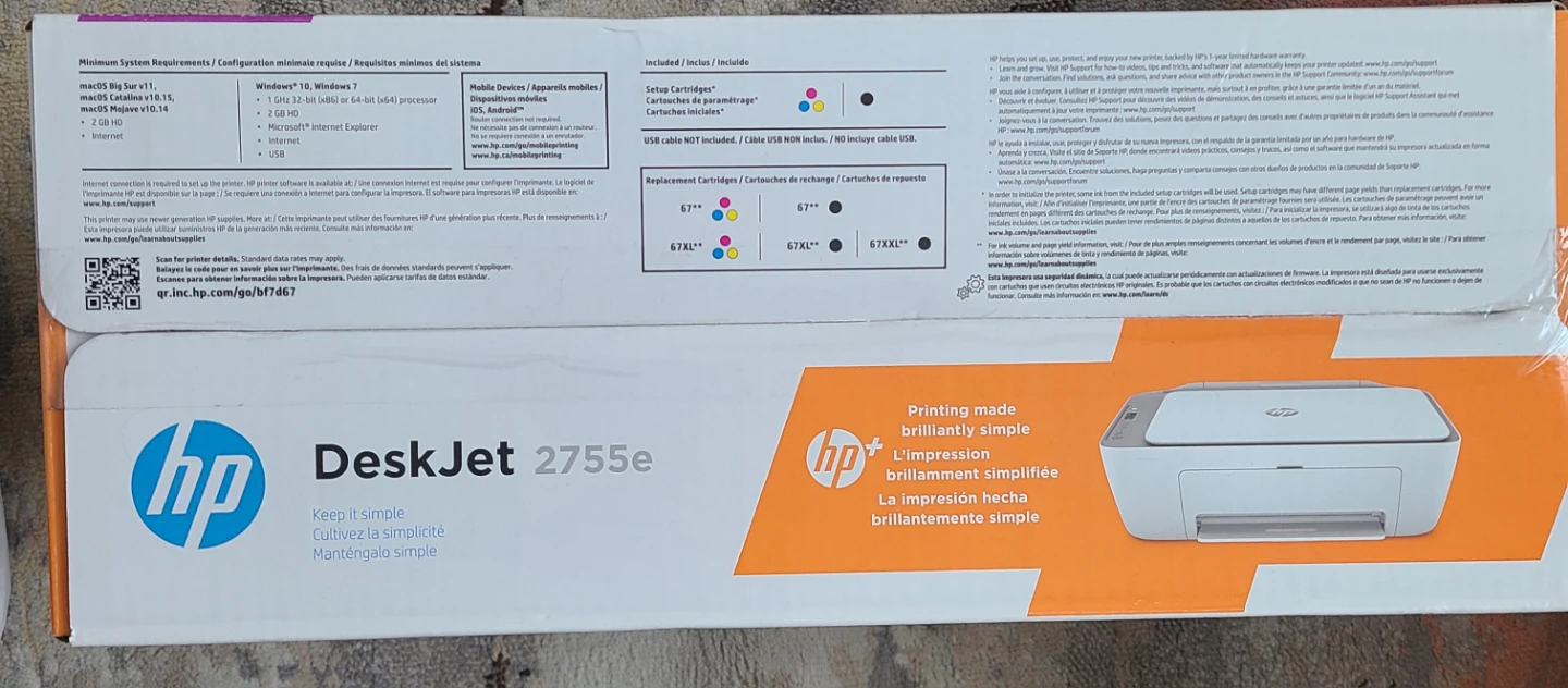 HP DeskJet 2755e All-in-One Printer