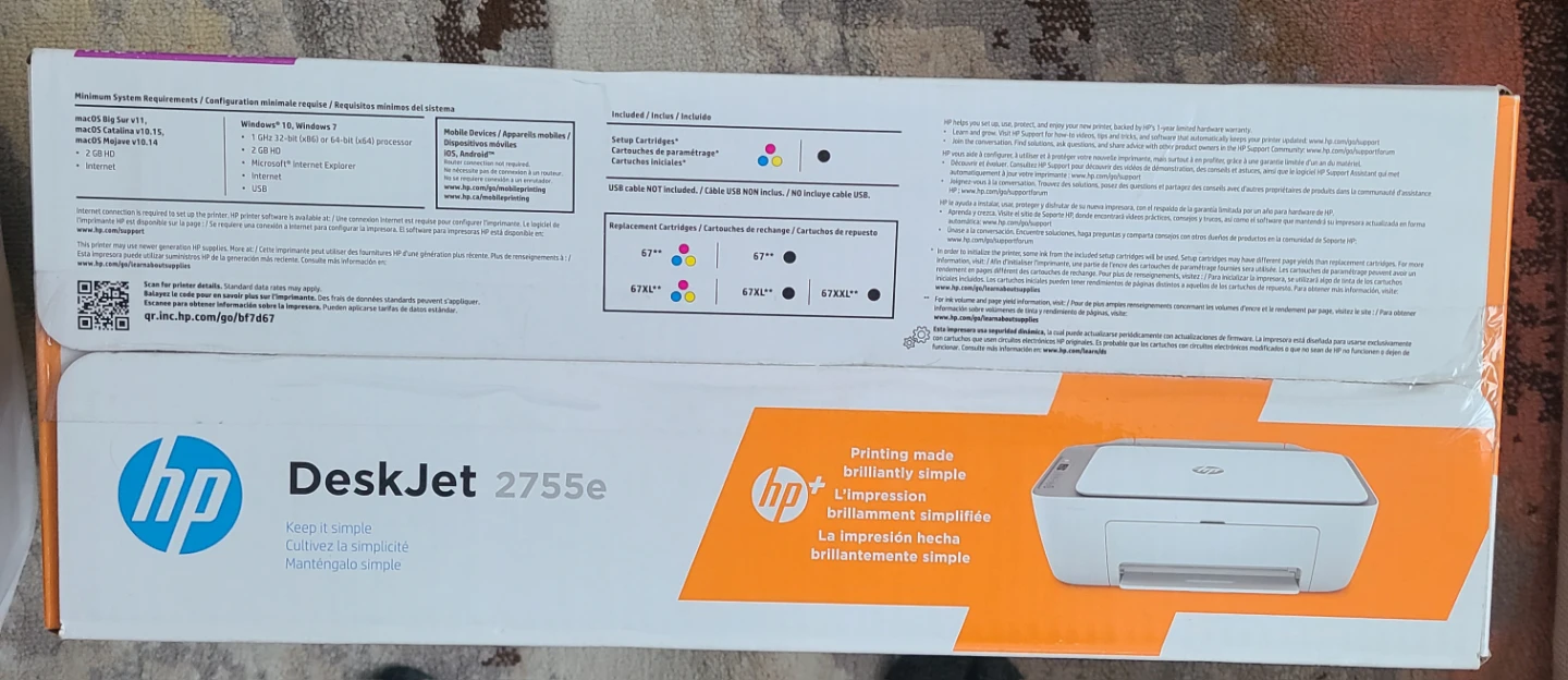 HP DeskJet 2755e All-in-One Printer - photo 3