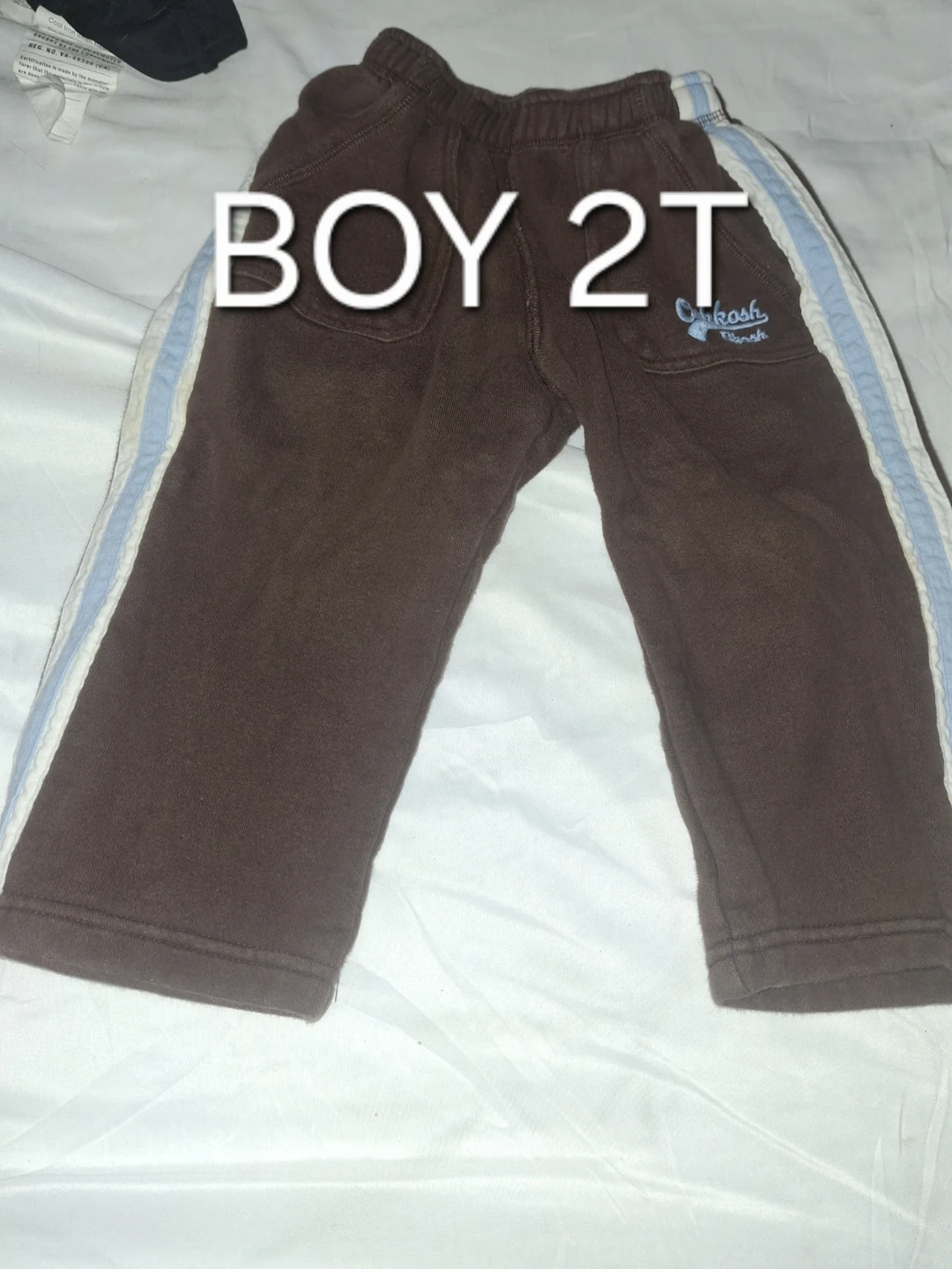OshKosh B'gosh Brown Track Pants - Boy's Size 2T
