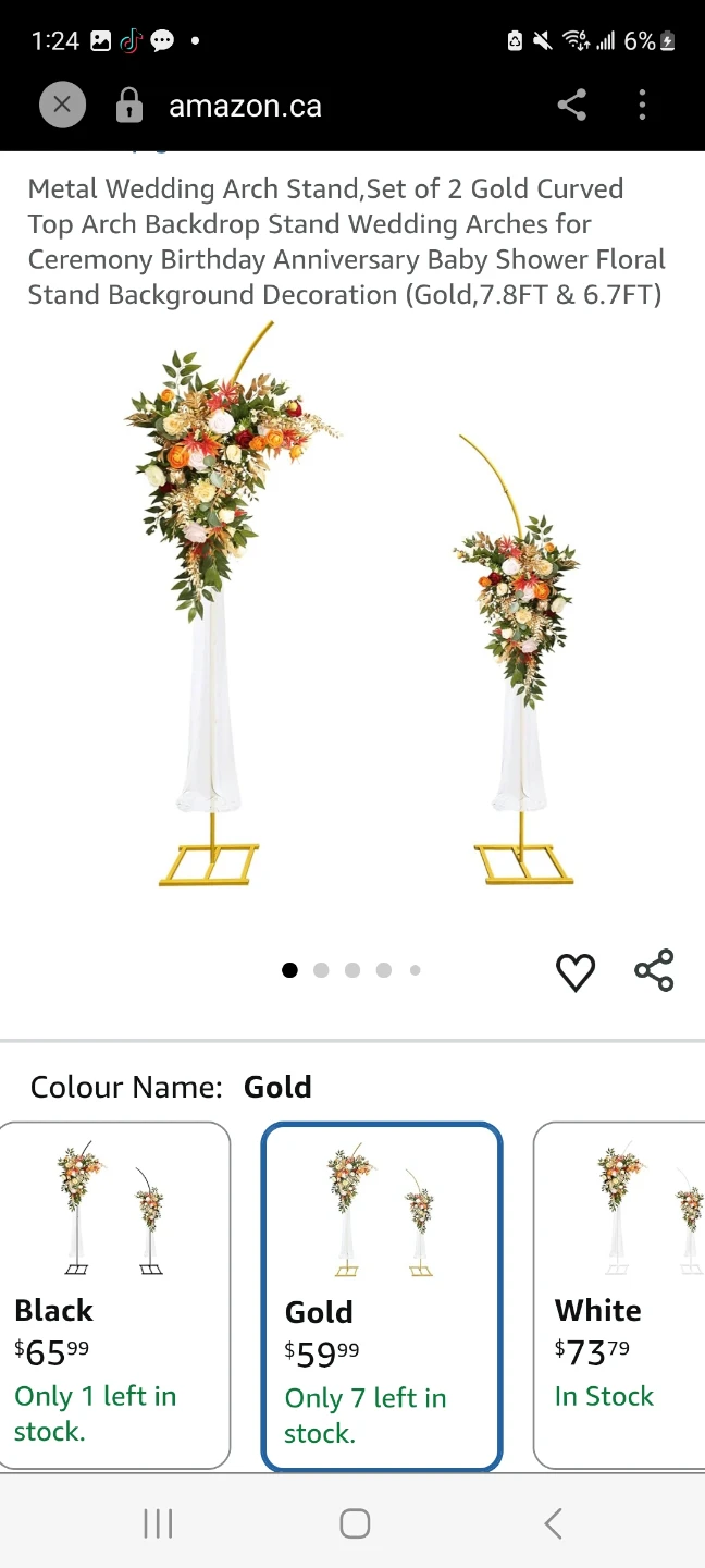 Rotinyard Arch Backdrop Stand Gold - photo 2