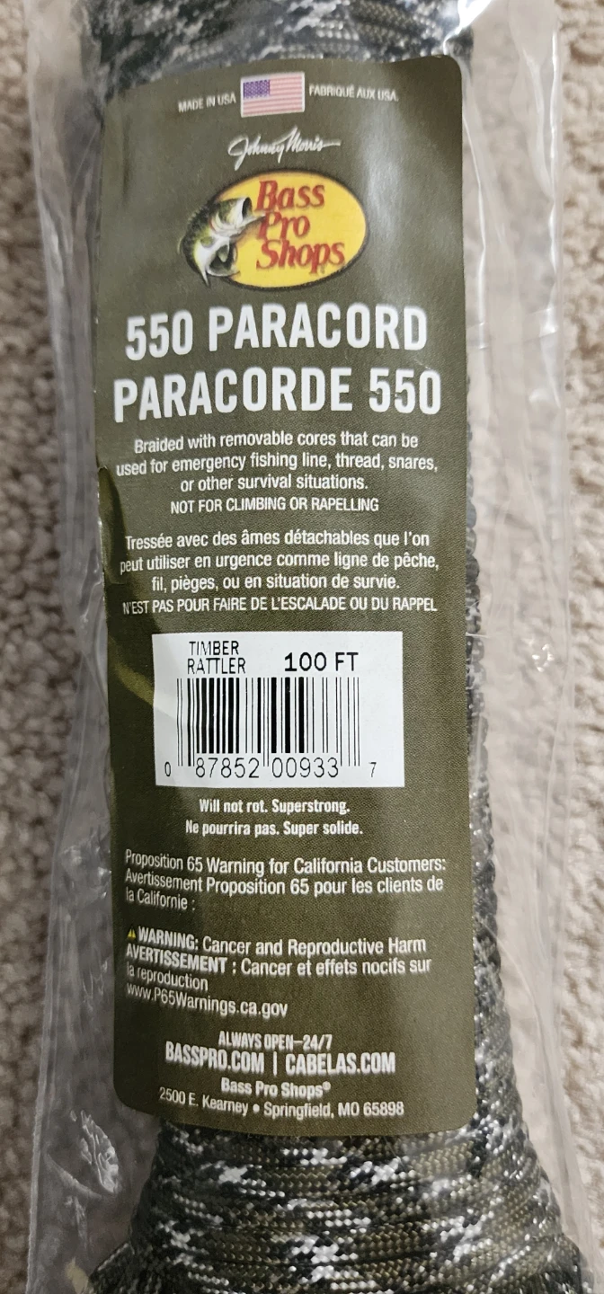 Bass Pro Shops 550 Paracord - Timber Rattler Camo - photo 2