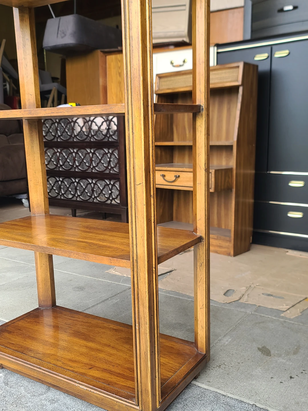 Drexel Heritage Vintage Wood Etagere / Display Bookcase - photo 4