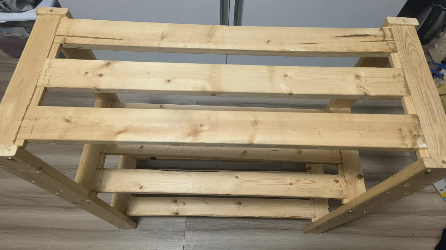 Wooden 3-Tier Shelf Unit - photo 3