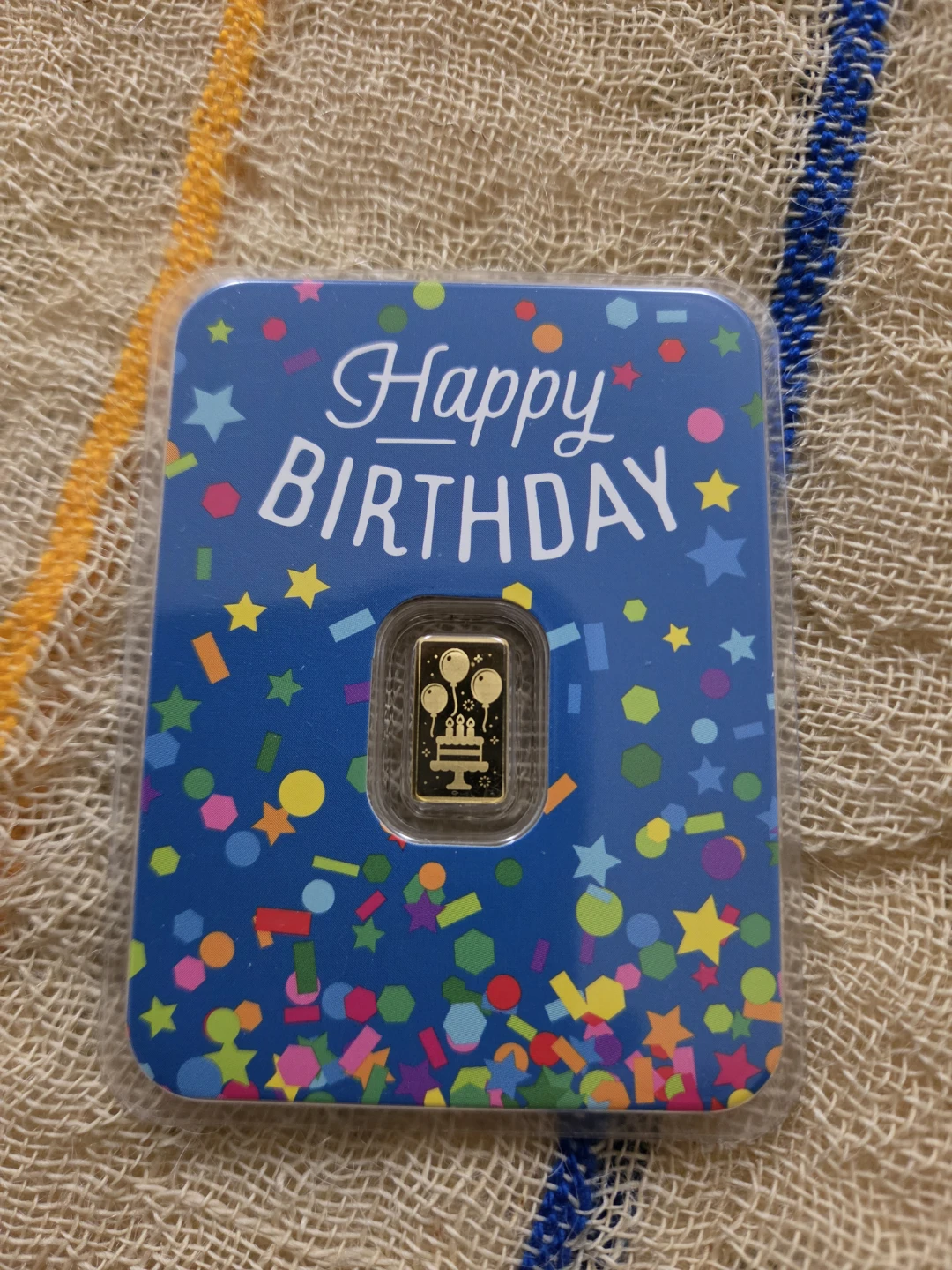 0.5g Fine Gold Birthday Bar