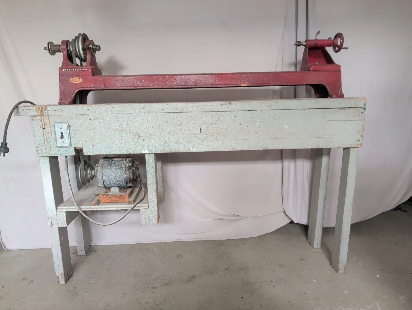 Vintage wood wizard lathe kit + Local John's Mfg chisels