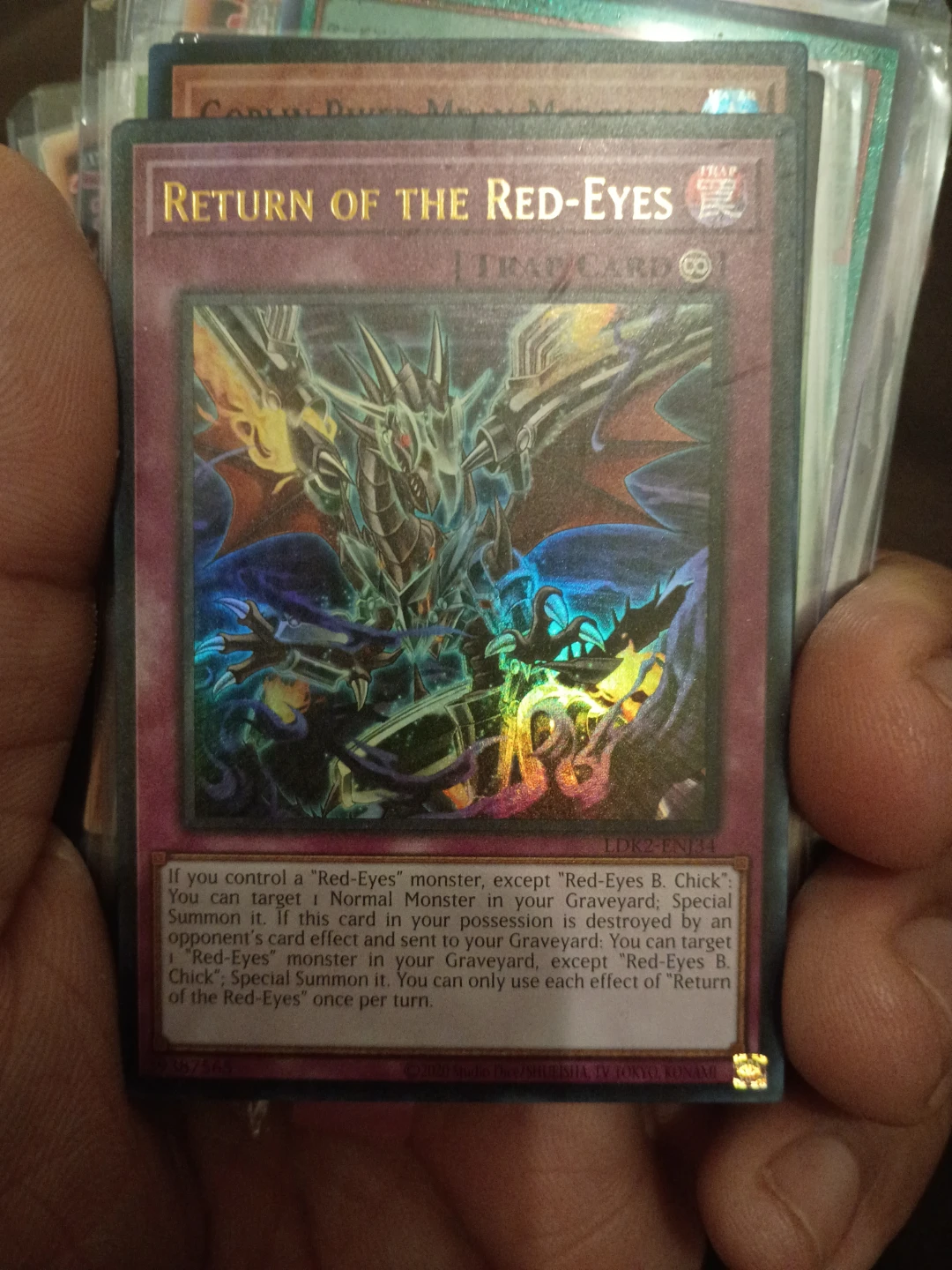 Yu-Gi-Oh! Return of the Red-Eyes TRAP Card LDK2-EN134