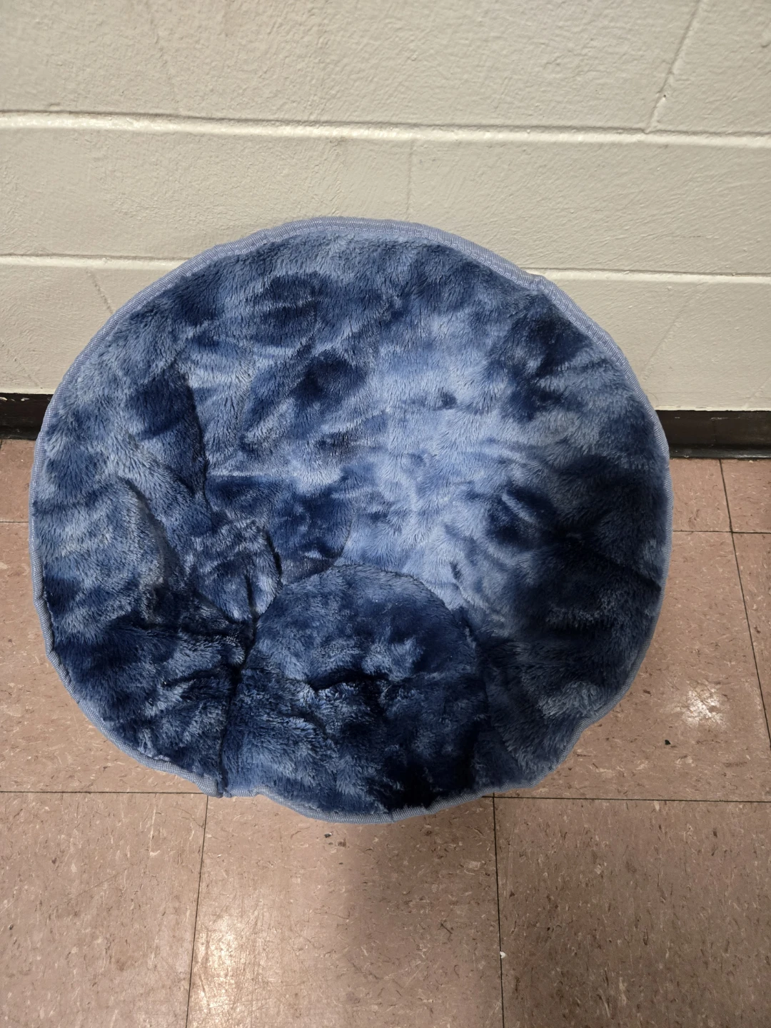 Kids Mainstays Faux Fur Mini Saucer Chair - Blue - photo 3