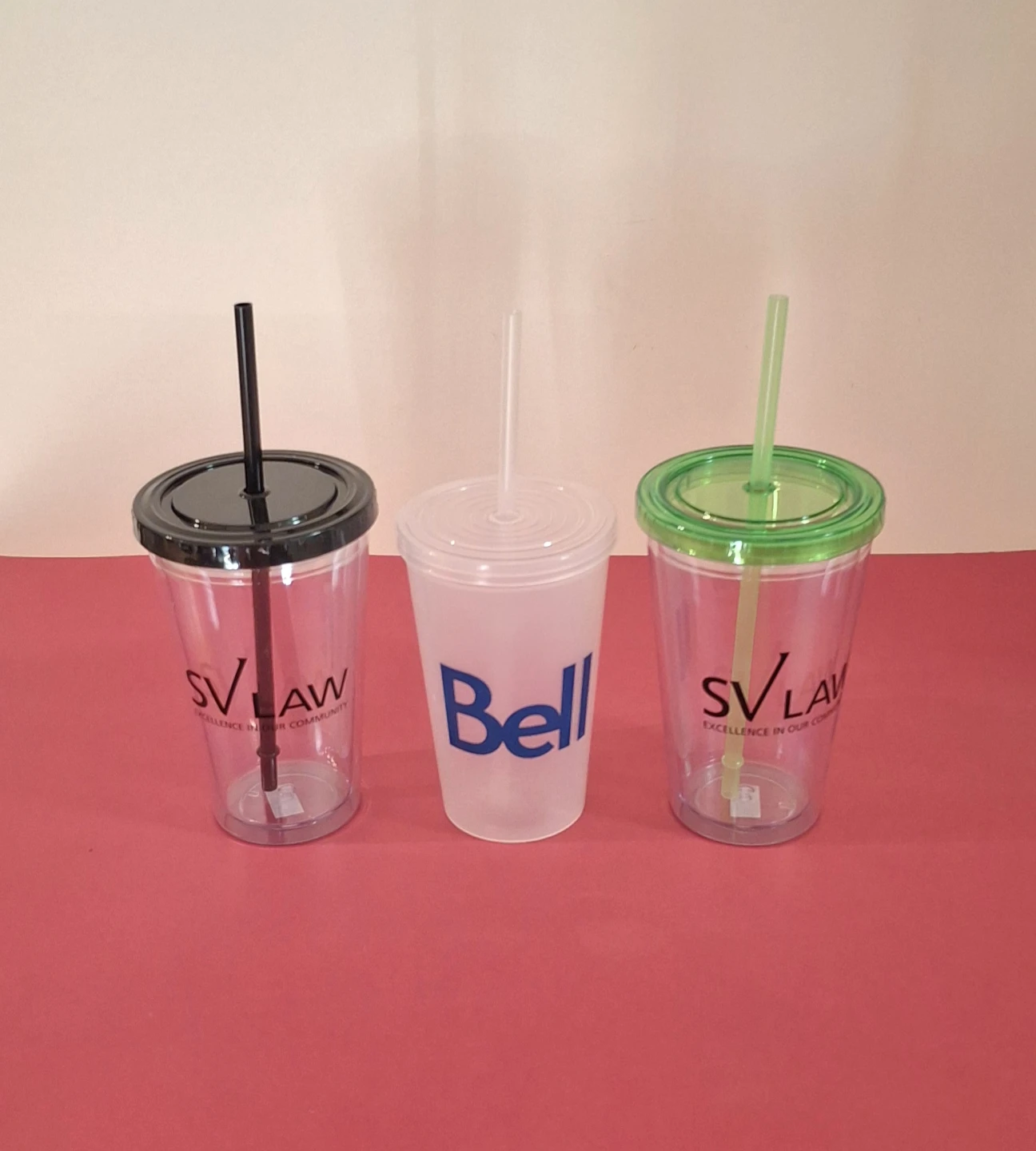 Reusable Cups with Lids & Straws ($5 each) - photo 2