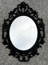 IKEA Ung Drill Mirror Oval Black - photo 2