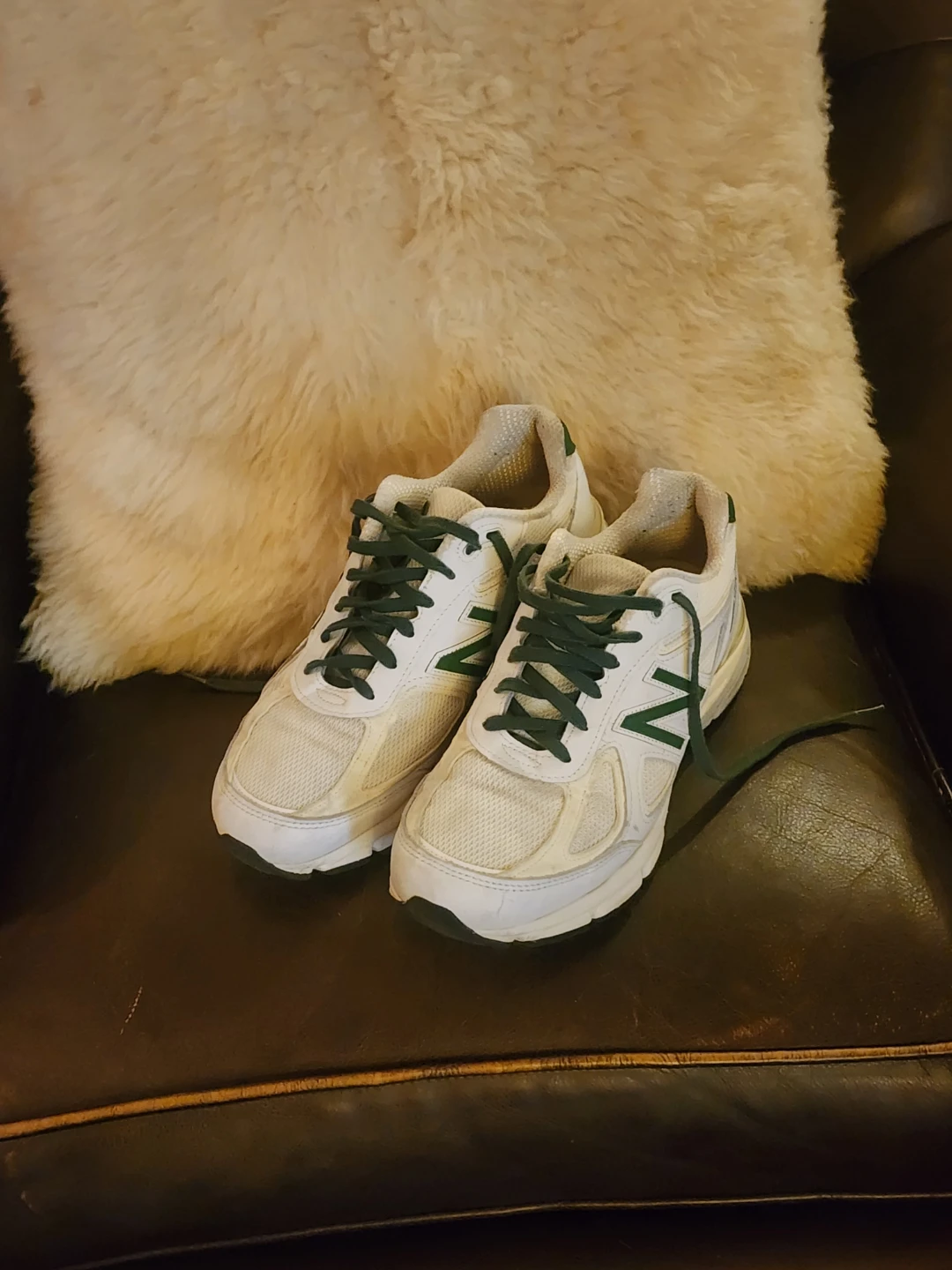 New Balance 990v4 x Teddy Santis "Calcium / Forest Green" Size 9
