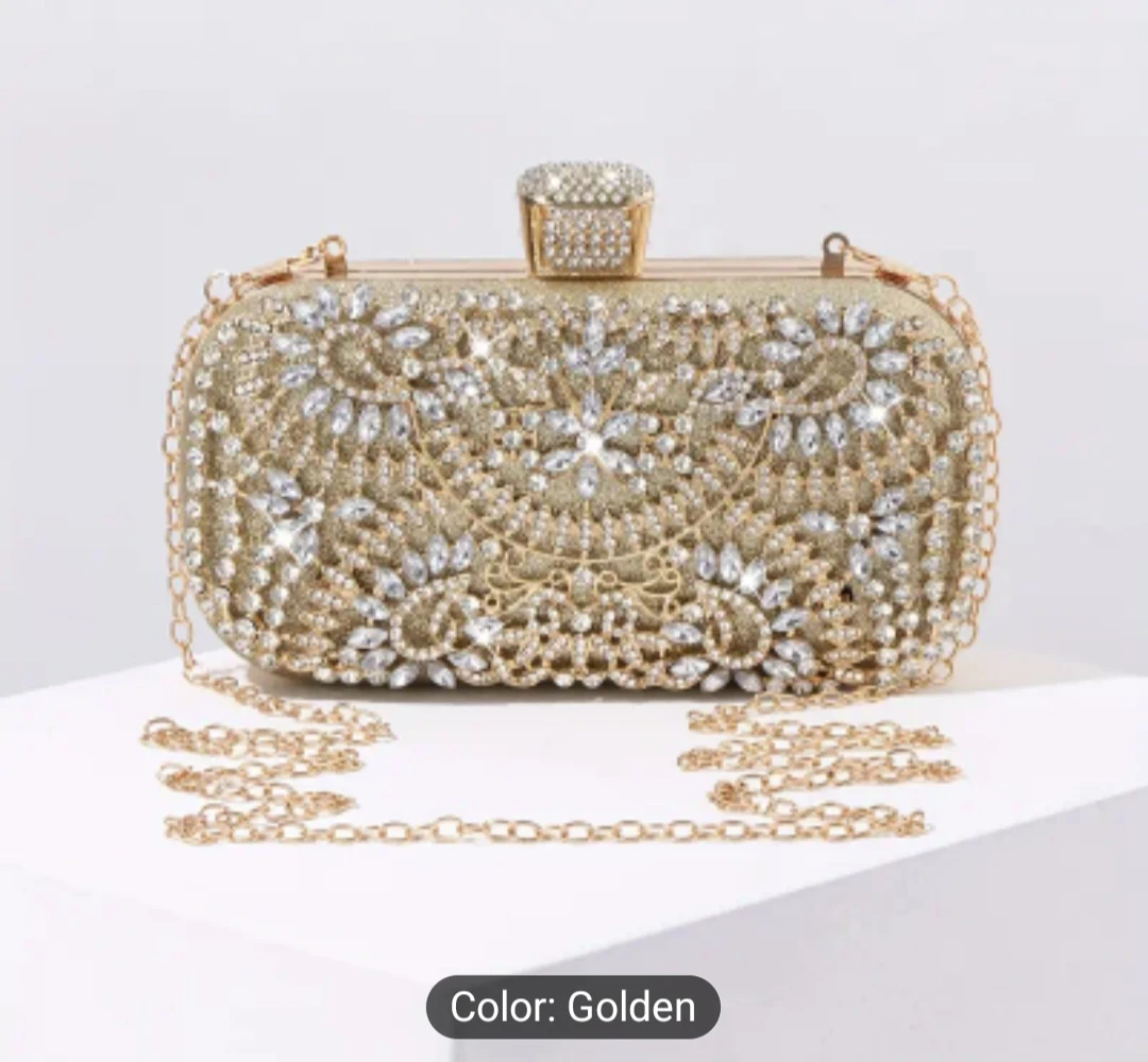 Sparkly Golden Evening Clutch ⚽️