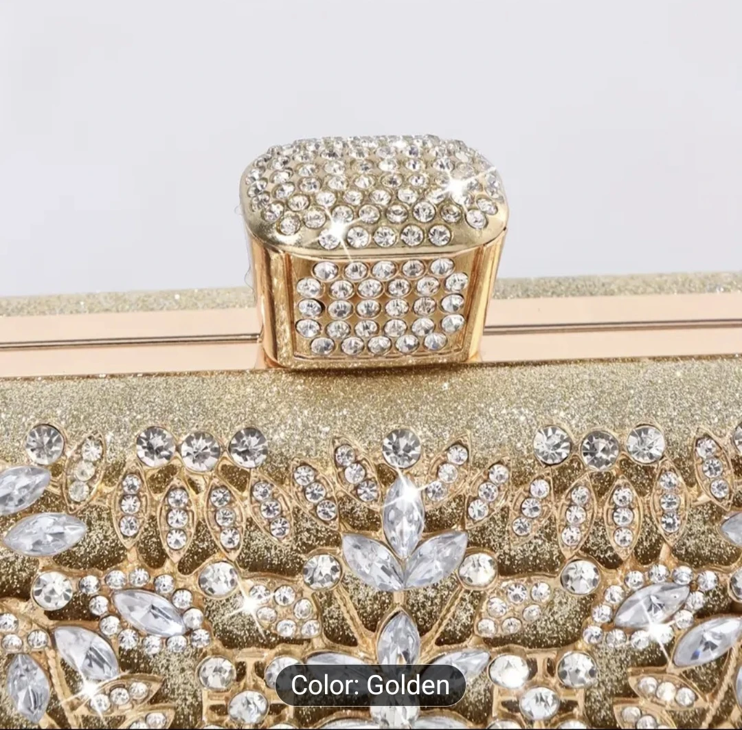 Sparkly Golden Evening Clutch ⚽️ - photo 5