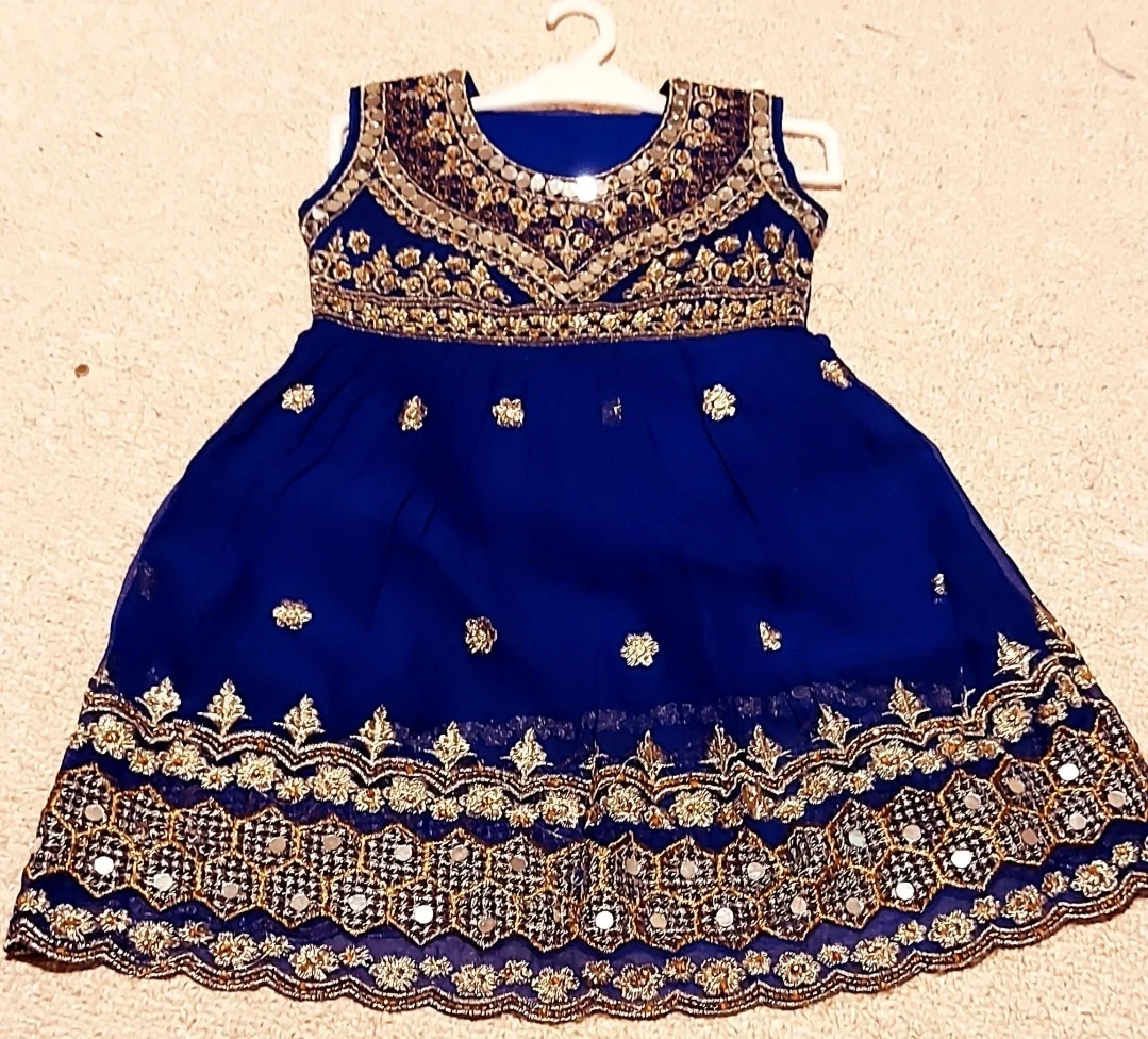Blue  Dress for Girls size 18