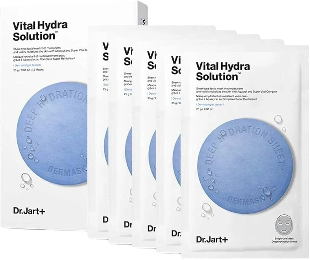 Dr. Jart+ Vital Hydra Solution Deep Hydration Sheet Masks (5 ct)