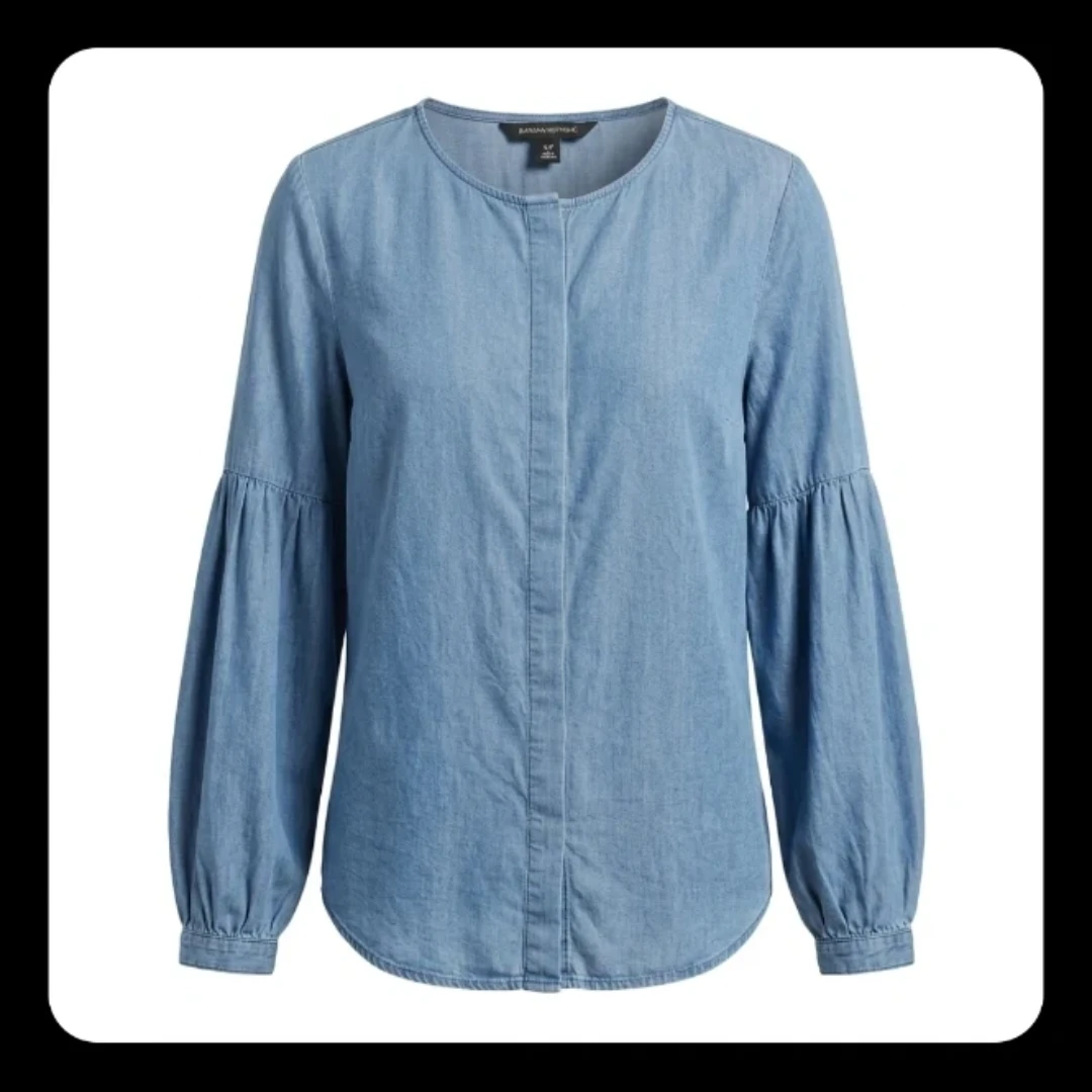 Banana Republic Denim Blouse - Size S/M
