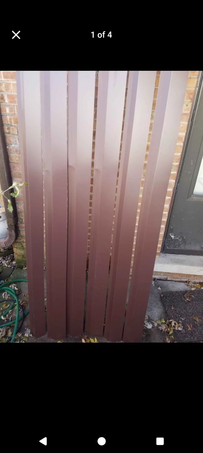 Lot of 6 Brown aluminum drip edge custom made