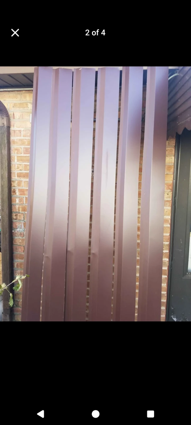 Lot of 6 Brown aluminum drip edge custom made - photo 2