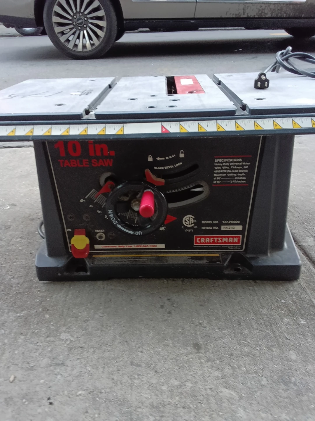 Craftsman 10-in Table Saw - photo 2