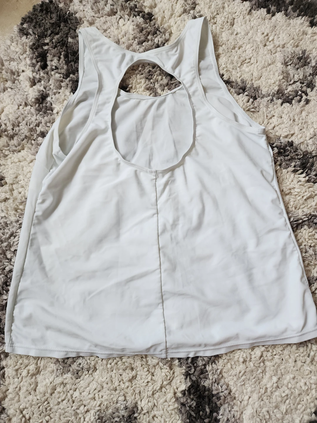 White Tank Top and Shorts Set - photo 5