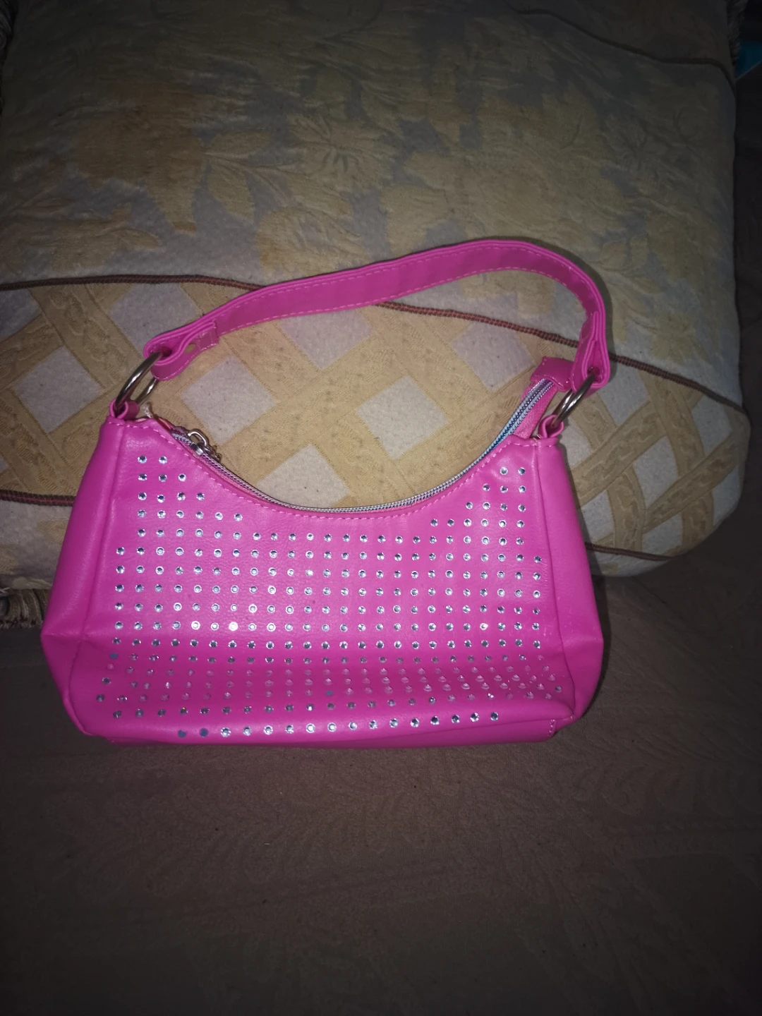 Miss Gwen's OMG Pink Rhinestone Shoulder Bag