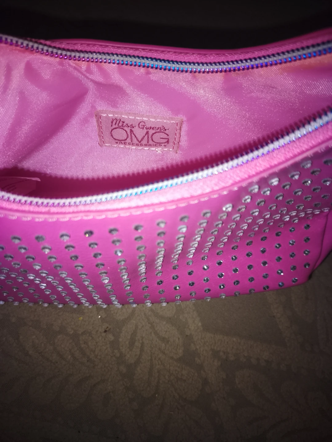 Miss Gwen's OMG Pink Rhinestone Shoulder Bag - photo 2