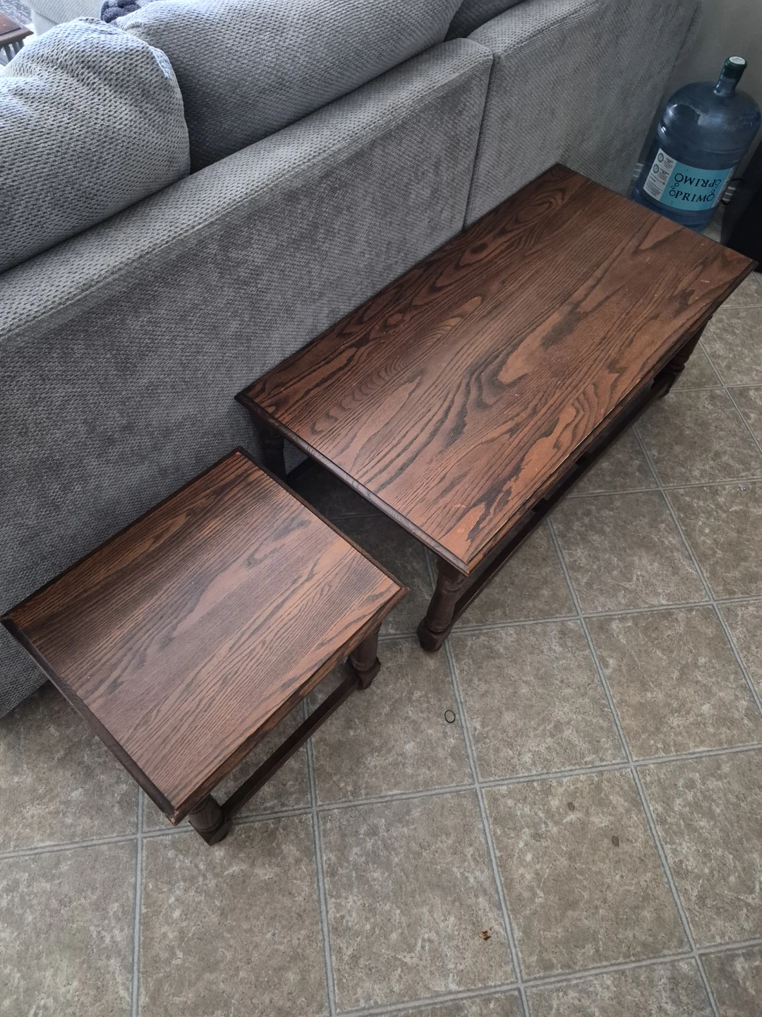 Wooden Coffee Table and End Tables Set - photo 3